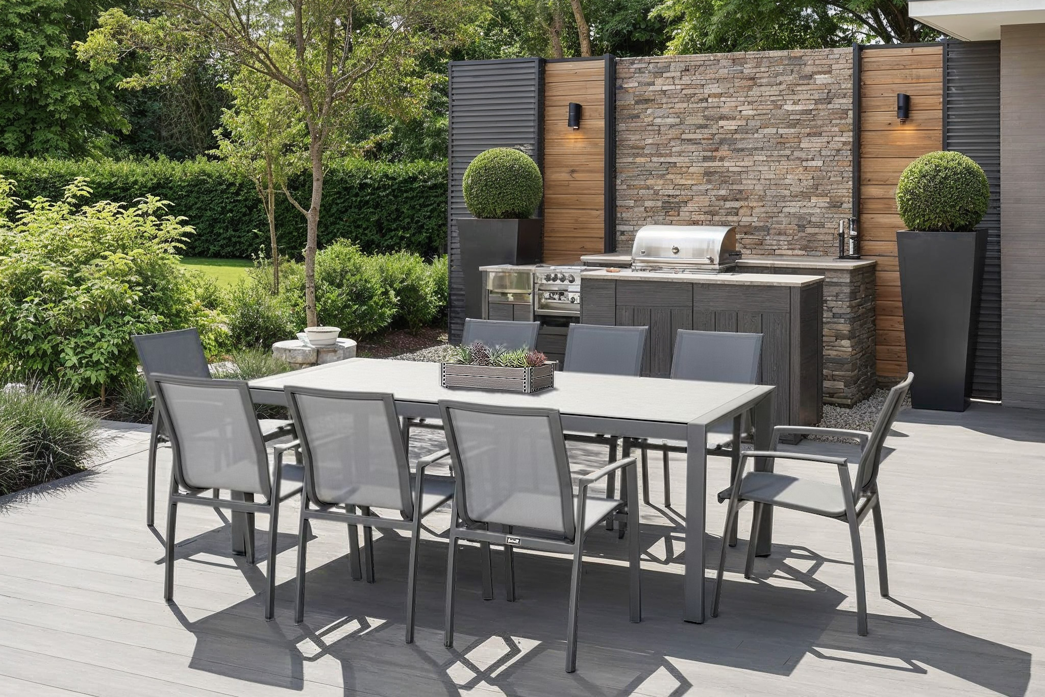 Rio 8 Seat Rectangular Dining Set